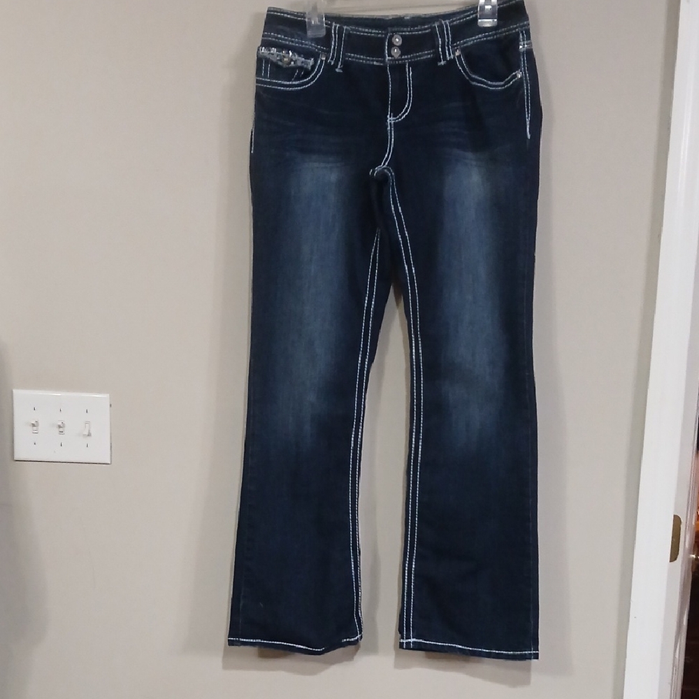 Maurices Dark Blue Boot Cut Jeans